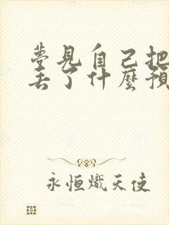 梦见自己把衣服丢了什么预兆封面