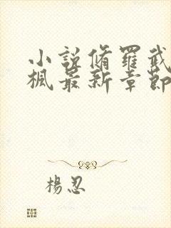 小说修罗武神楚枫最新章节阅续