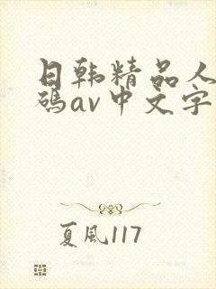 日韩精品人妻乱码av中文字幕