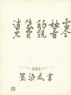 消失的她电视剧免费观看全集高清封面