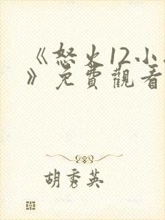 《怒火12小时》免费观看 完整