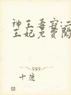 神王毒宠:二嫁王妃免费阅读