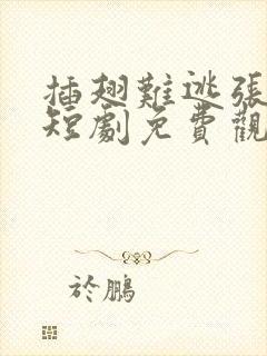 插翅难逃张家成短剧免费观看高清