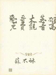 飞哥大英雄40免费观看高清