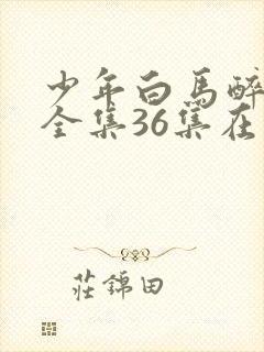 少年白马醉春风全集36集在线观看封面