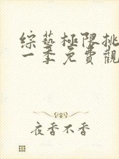 综艺极限挑战第一季免费观看封面