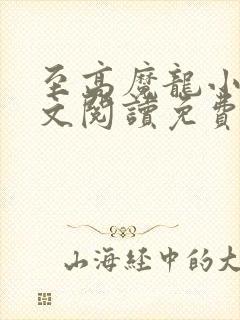 至高魔龙小说全文阅读免费无弹窗