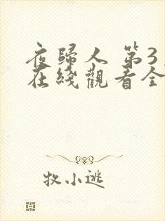 夜归人 第3季在线观看全集免费播放封面