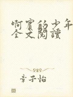 啊宾的少年在线全文阅读