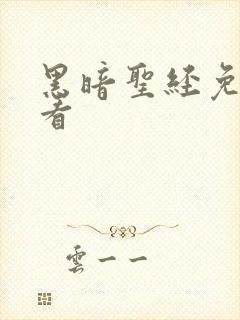 黑暗圣经免费观看封面