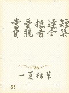 当爱抵达短剧免费观看全集