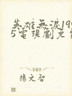 英雄无泪1995电视剧免费观看