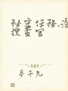 秘密任务,潜入搜查官