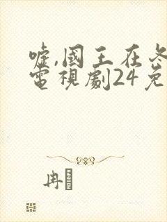 嘘,国王在冬眠电视剧24免费观看