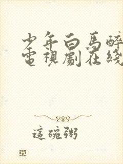 少年白马醉春风电视剧在线免费观看