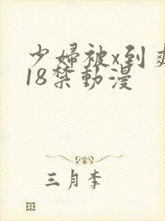 少妇被x到爽流18禁动漫