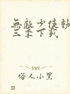 无敌少侠动漫第三季下载