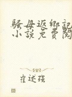 骚母返乡记原文小说免费阅读全文