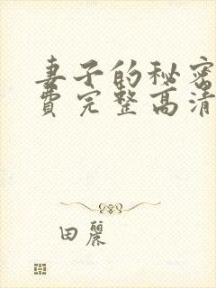 妻子的秘密4免费完整高清电视剧在线