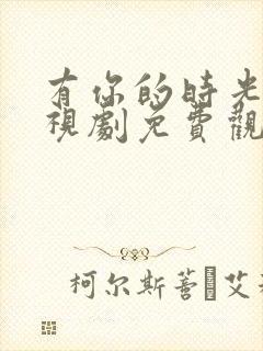 有你的时光里电视剧免费观看