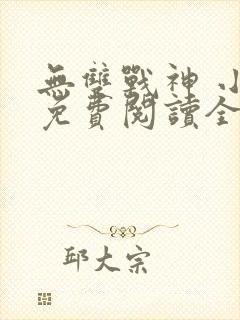 无双战神 小说免费阅读全文封面