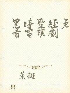 黑暗圣经免费观看电视剧