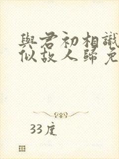 与君初相识,恰似故人归免费观看