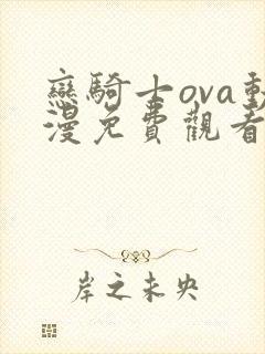 恋骑士ova动漫免费观看