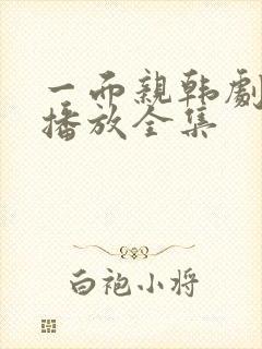 一面亲韩剧免费播放全集