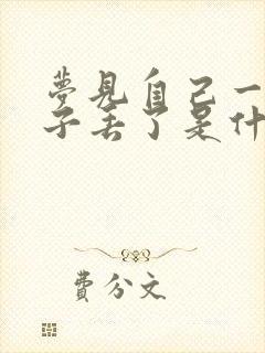 梦见自己一只鞋子丢了是什么预兆