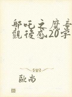 哪吒之魔童降世观后感20字