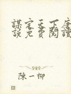 谋定天下唐诚小说免费阅读封面