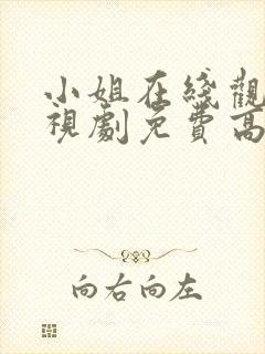 小姐在线观看电视剧免费高清版