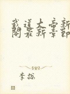 武道大帝新笔趣阁最新章节