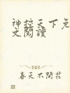 神控天下免费全文阅读