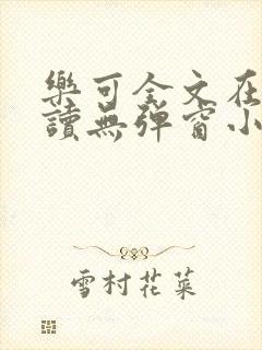 乐可全文在线阅读无弹窗小说