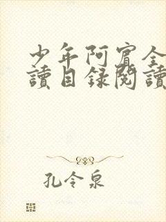 少年阿宾全文阅读目录阅读