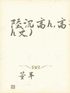 陆沉高h,高辣h文)