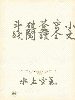 斗破苍穹小说在线阅读全文无弹窗