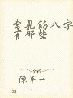 常见的八字成语有哪些