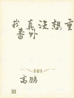 我真没想重生啊 番外封面