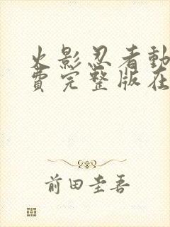 火影忍者动画免费完整版在线观看封面