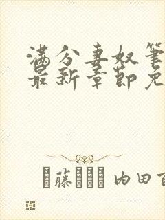 满分妻奴笔趣阁最新章节免费阅读全文