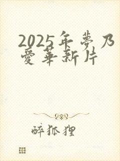 2025年梦乃爱华新片封面