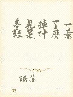 梦见掉了一只拖鞋是什么意思