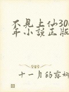 不见上仙300年小说正版免费阅读全文无弹窗