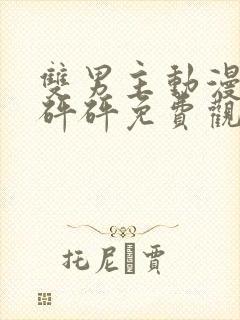 双男主动漫砰砰砰砰免费观看动漫版