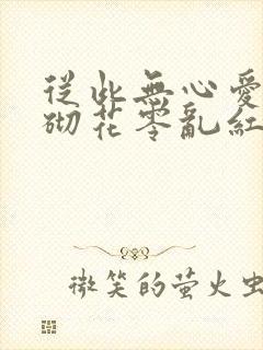 从此无心爱良夜砌花零乱红浅封面