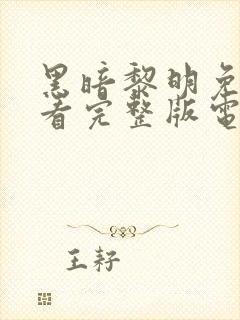 黑暗黎明免费观看完整版电视剧高清