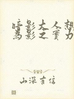 暗影大人想要成为影之实力者剧场版封面